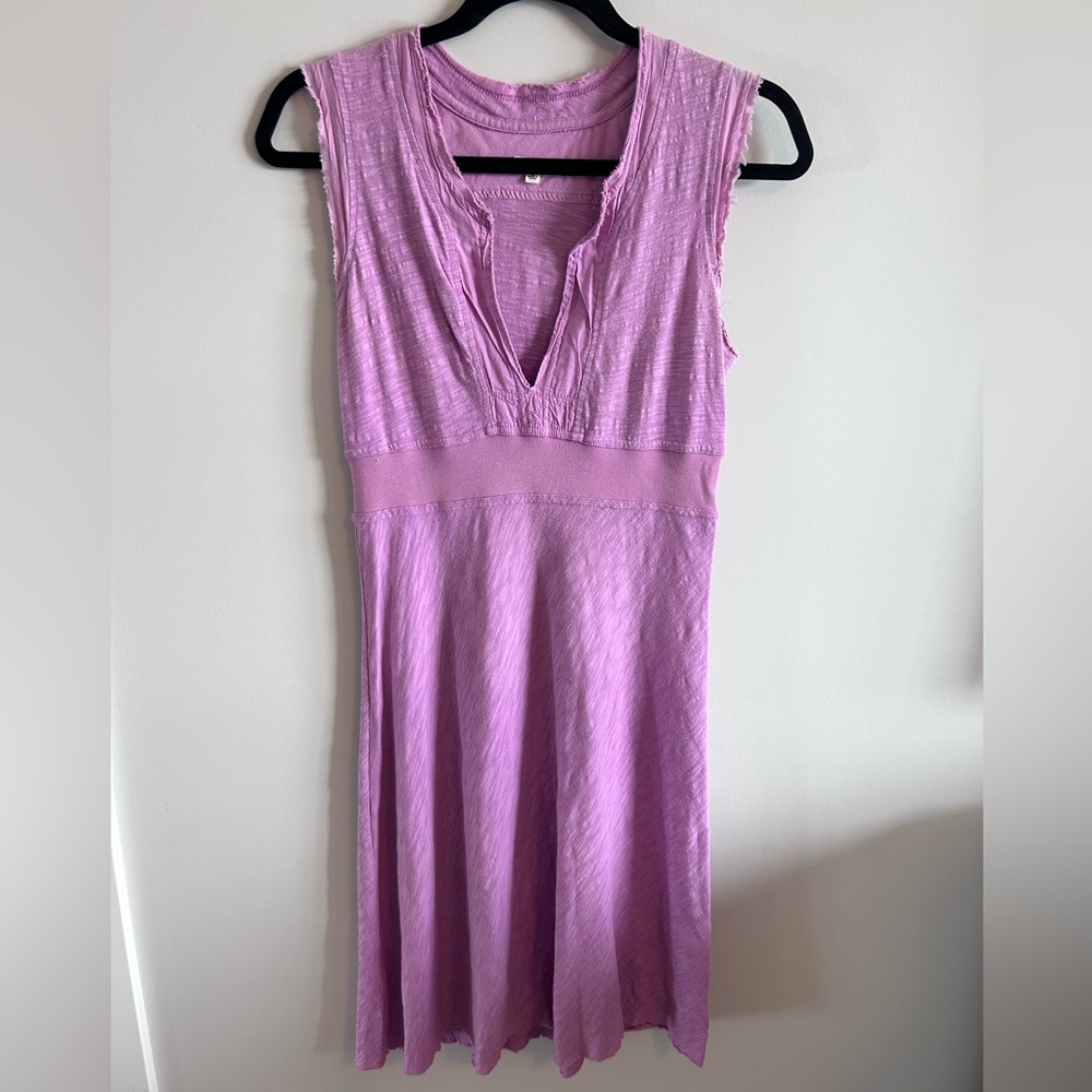 Purple cotton sun dress, size small
